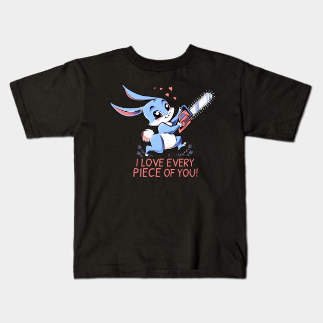 I Love Every Piece Of You Kids T-Shirt by Tobe_Fonseca